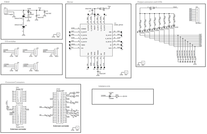 原理图 - STMicroelectronics STEVAL-L9800 评估板